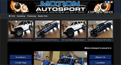 Desktop Screenshot of motionautosport.com